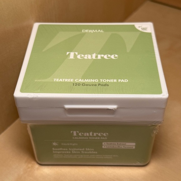 Teatree Calming Toner Pads | 120 Pads | SEALED | Korean Skin Care - Picture 1 of 4